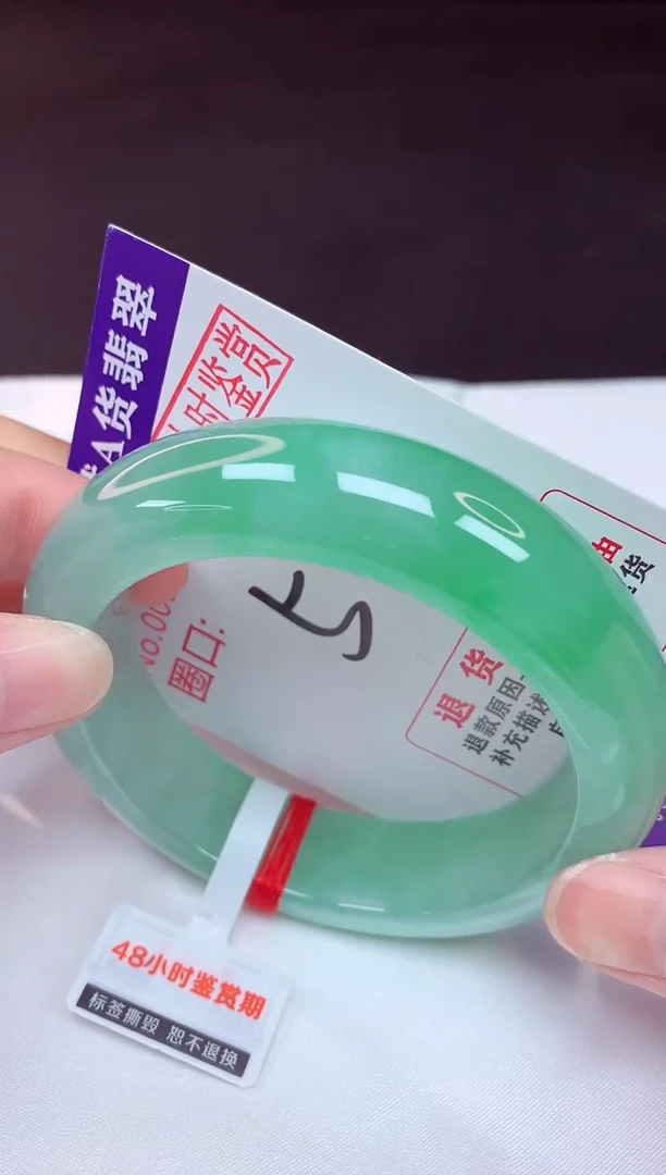 未镶嵌手镯翡翠57（48小时鉴赏期 ）