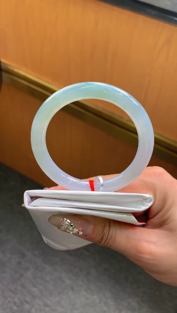 未镶嵌手镯翡翠-F13-圆条54