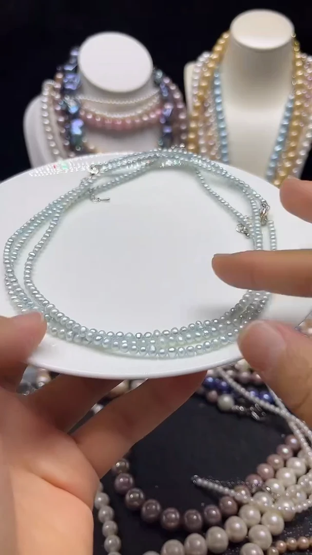 淡水珍珠未镶嵌颈饰多人