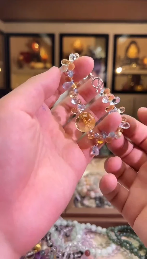 未镶嵌手链水晶黄水阿塞托帕DIY（多样性发一）