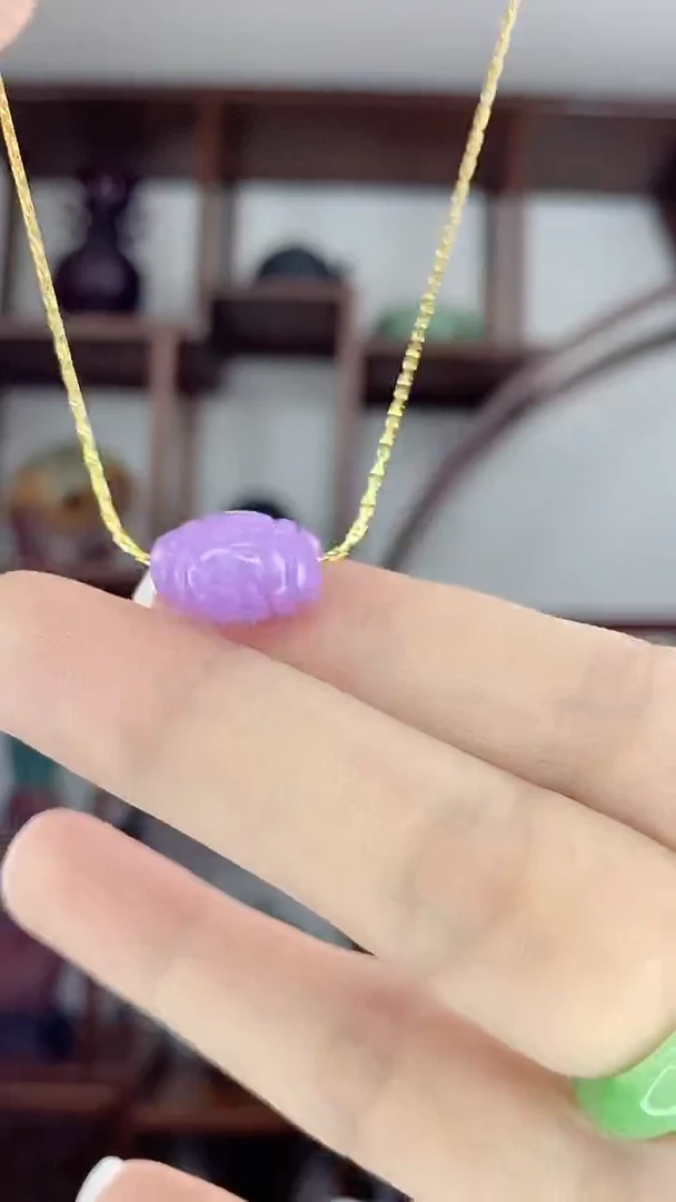 翡翠未镶嵌吊坠(赠链)X5紫翡