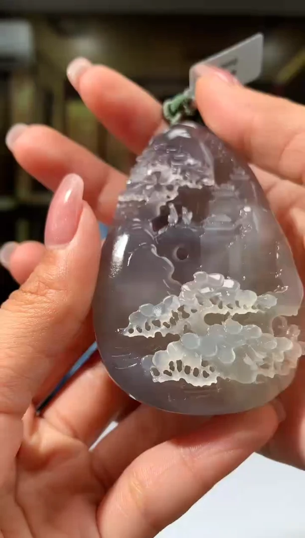 定制和田玉老厂长匠心馆和田玉配珠链