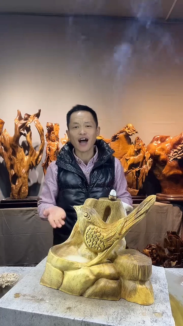 金丝楠卖****哥小叶桢楠随行摆件35