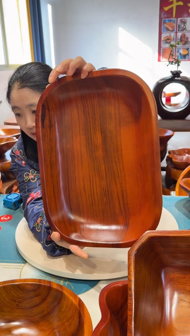 木 方盘 39.5*28.5*8.7