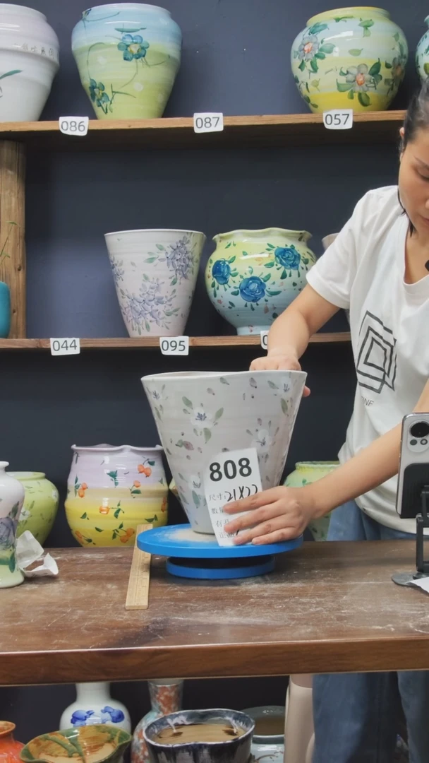 陶瓷景德镇花盆808