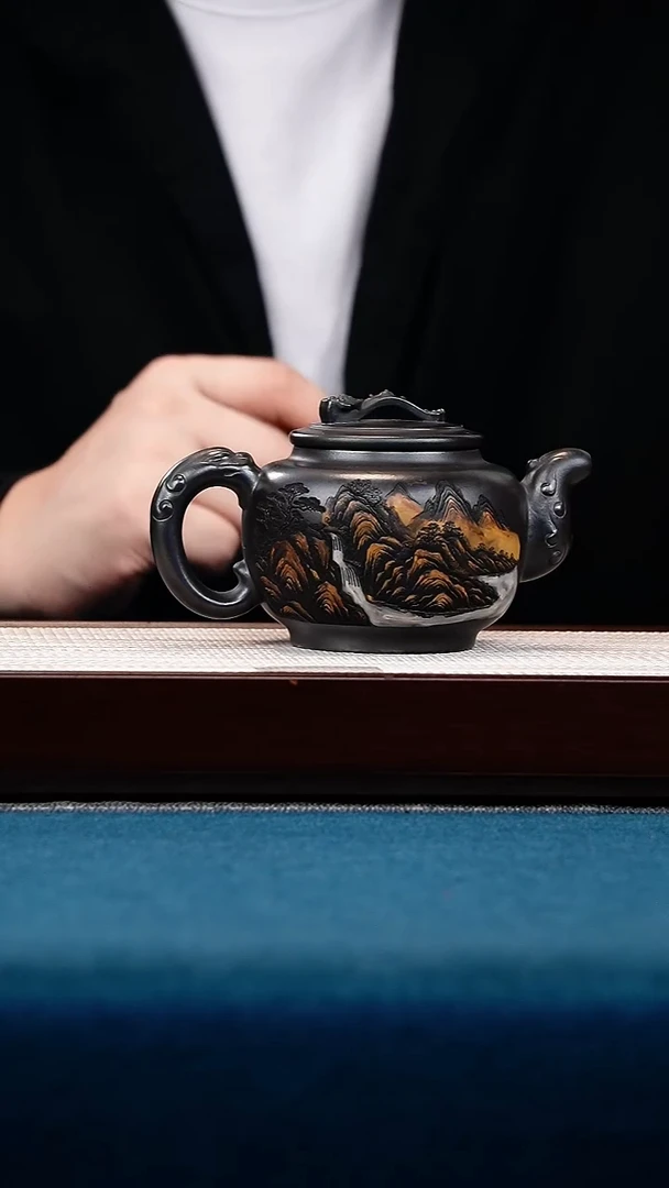 茶壶紫砂石黄如意宫灯