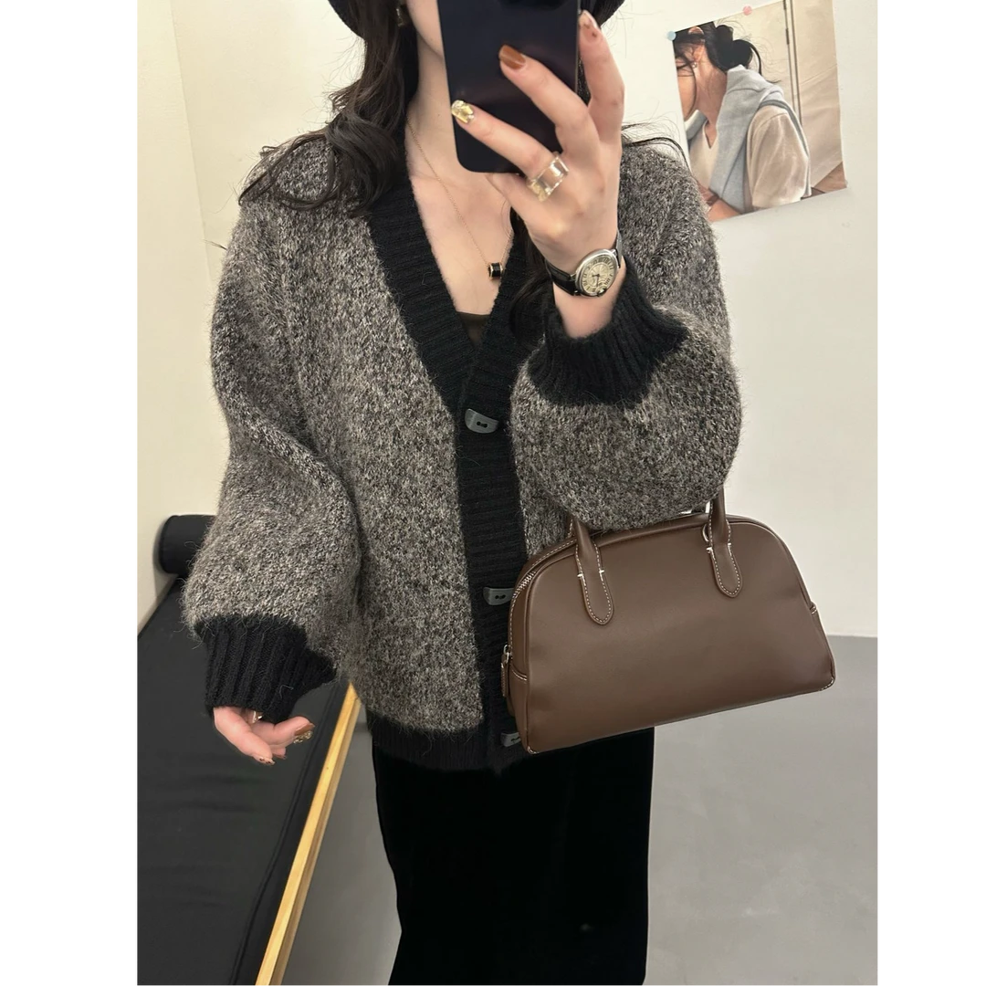 秋冬新款韩系针织大开衫百搭亲肤柔软宽松气质潮流显瘦外套女1394