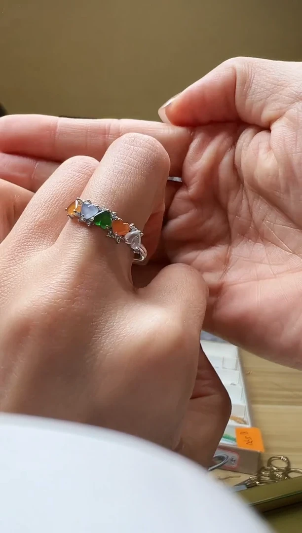 翡翠戒指18K金镶嵌DFZ0730-48