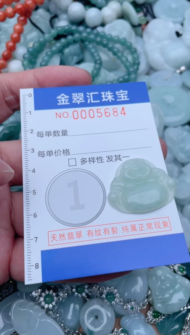 翡翠未镶嵌颈饰5684