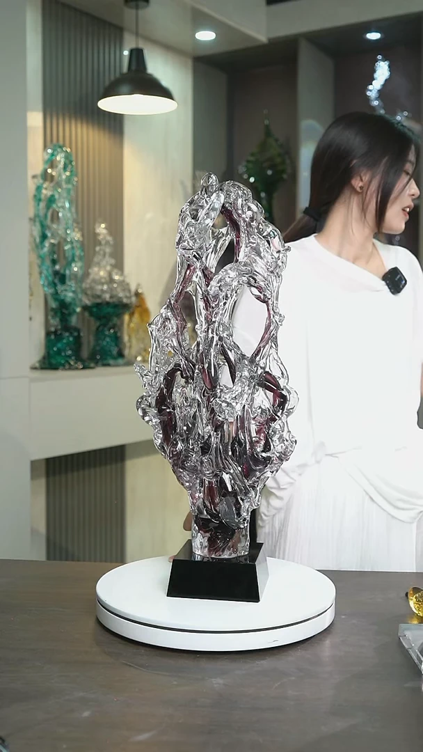 琉璃紫色太湖石-