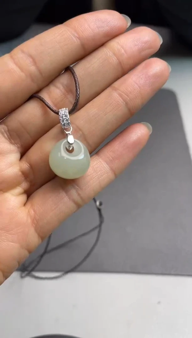 【闪购商品】和田玉颈饰银S925镶嵌1