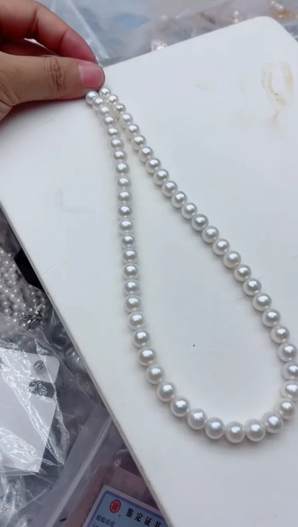 未镶嵌裸珠无扣头淡水珍珠多样性发其一，非无暇