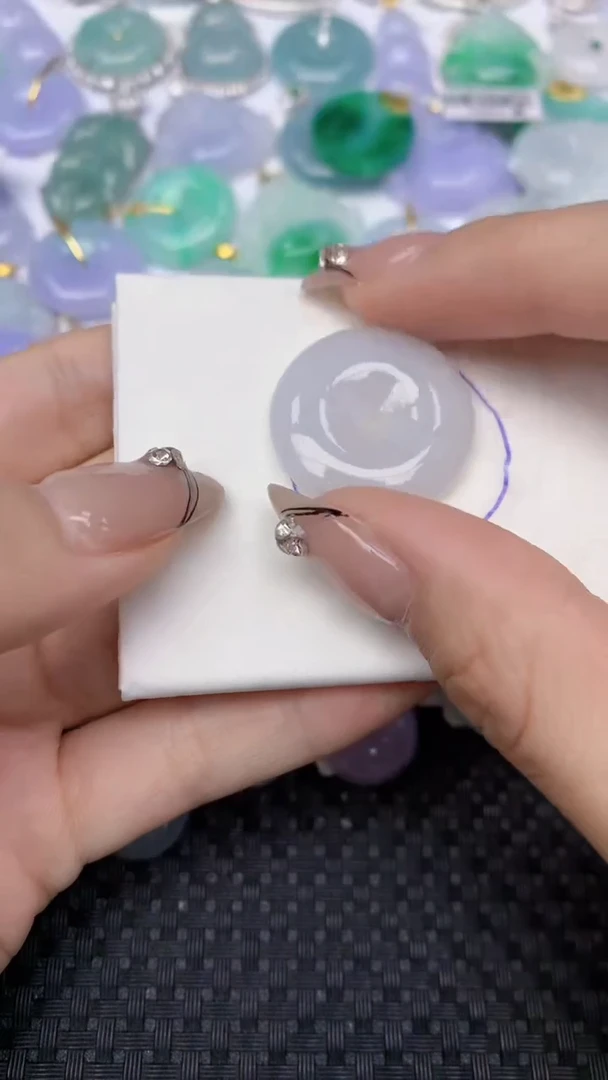 颈饰未镶嵌翡翠天然缅甸翡翠a货百元以上9元证书费自理