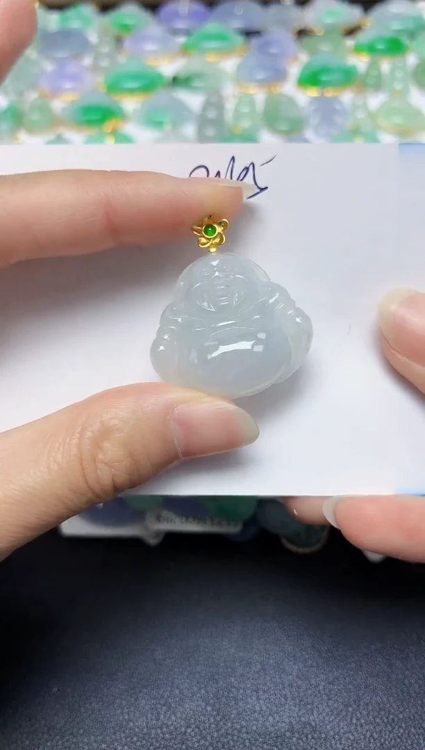 翡翠未镶嵌颈饰天然缅甸翡翠A货