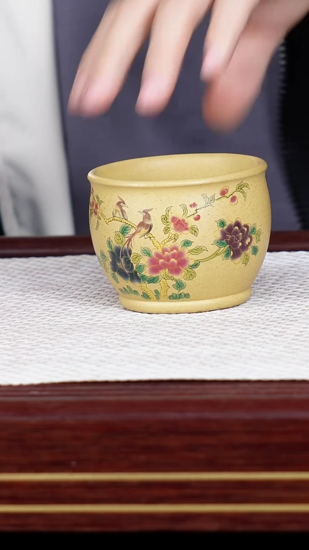 茶杯紫砂宜兴原矿紫砂 全手工制作