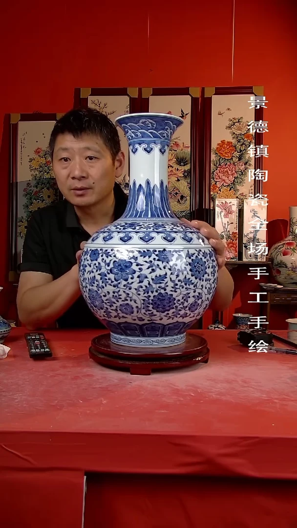 摆件景德镇陶瓷 手工手绘57