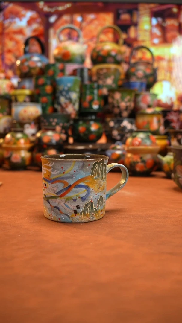 油画   釉下彩   杯子