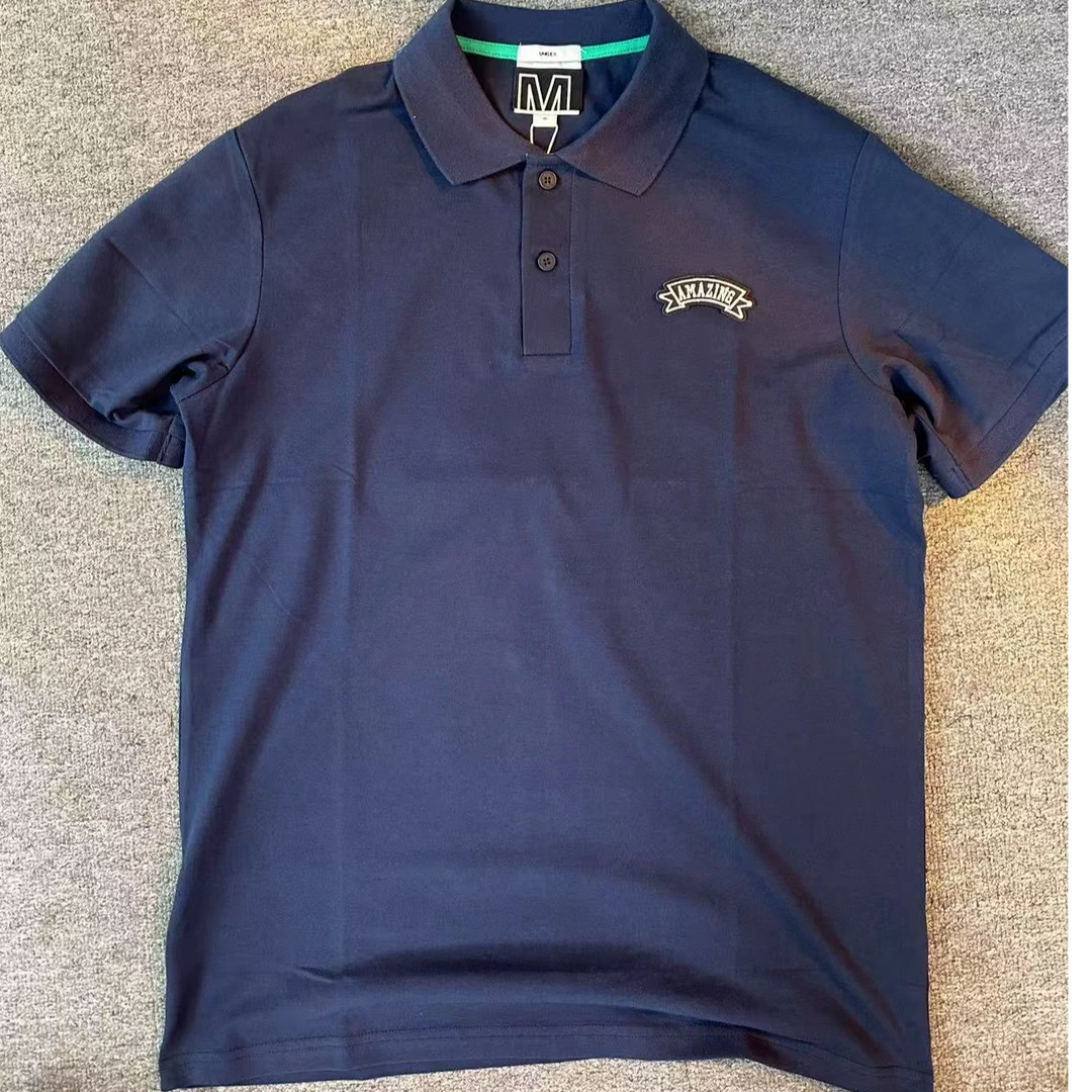 彩色标联名的男士休闲时尚POLO