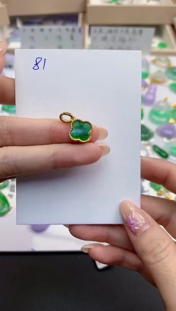 颈饰未镶嵌翡翠天然缅甸A货翡翠