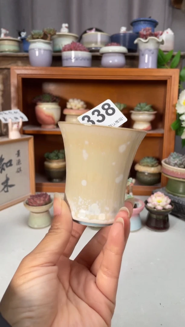 瓷片338知木小芳花盆