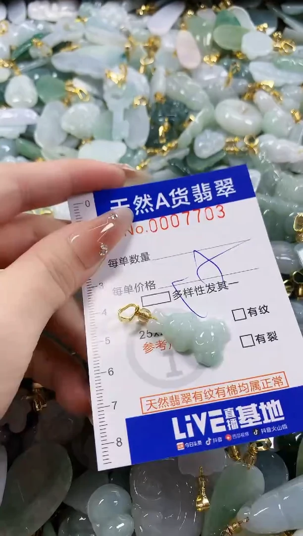 颈饰未镶嵌翡翠天然A货翡翠