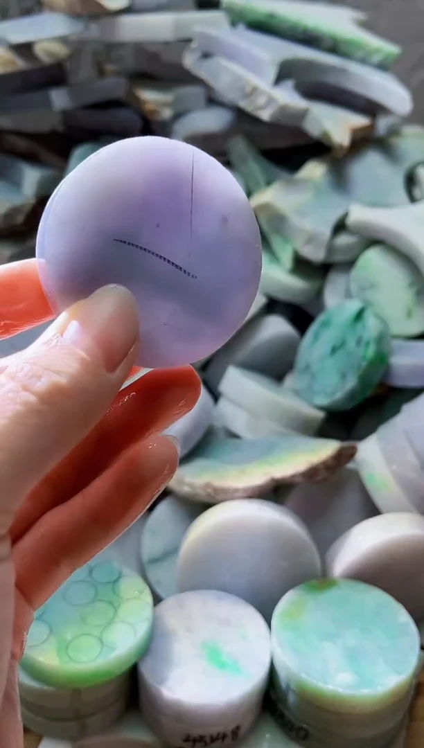 裸石翡翠天然翡翠A货古 南 661