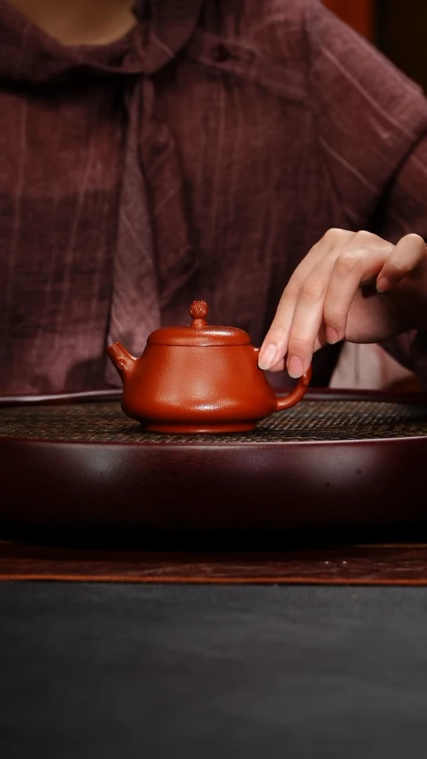 茶壶紫砂成进窑 石瓢94 朱泥锤纹 160毫升