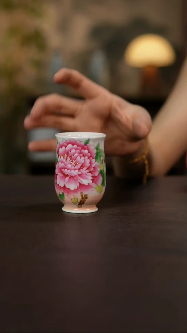 杯景德镇陶瓷杯碗柴烧多人