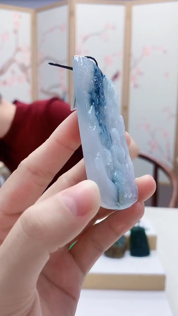 未镶嵌定制翡翠挺*5140lr-毛货挂件191