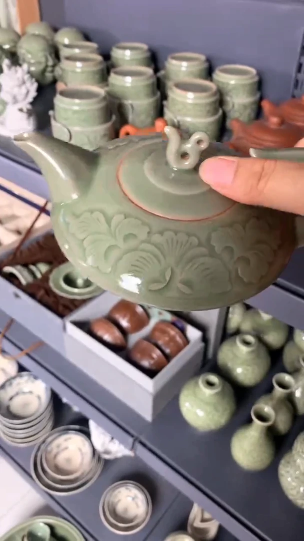 耀州窑定制款扁壶