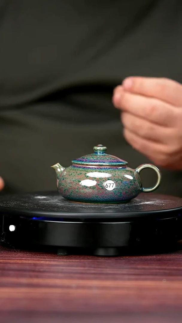 其他钧瓷677#于大鹏一级品原矿钧瓷寒江壶