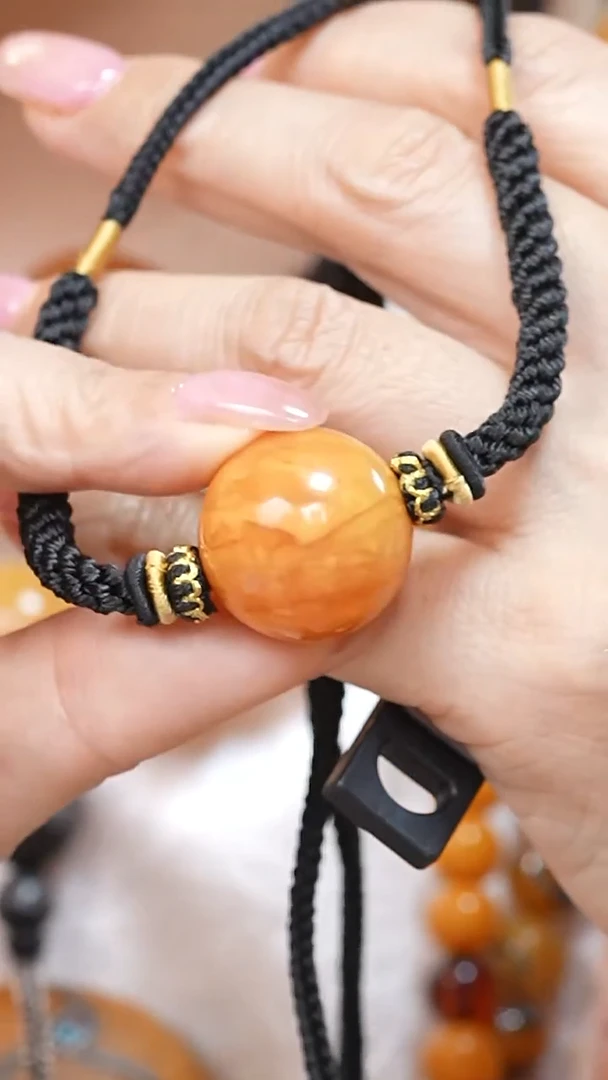 蜜蜡颈饰未镶嵌3886天然蜜蜡珠宝奇石云端妖孽全部保真