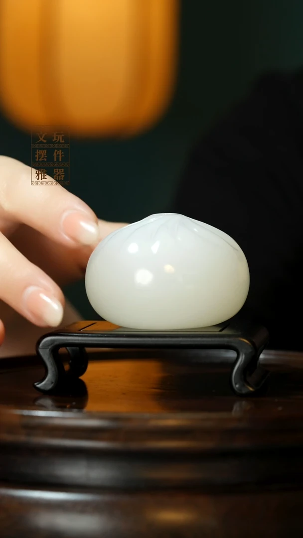玉《蒸蒸日上》手把件摆件