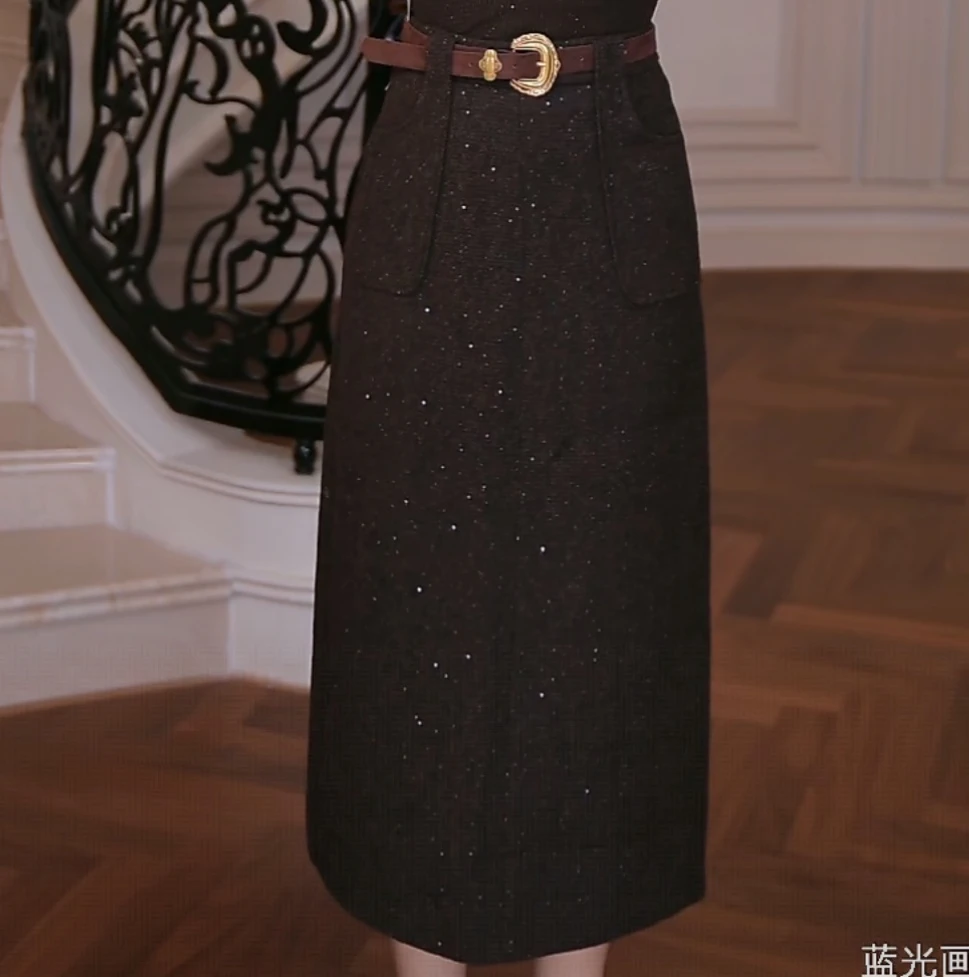 FNN【芙娜妮】2025新款休闲洋气衣服女穿搭气质女装裙子F2530637B