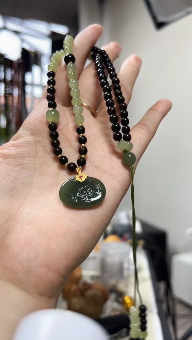 檀香紫檀（小叶紫檀）手串/手链紫檀荷花套链