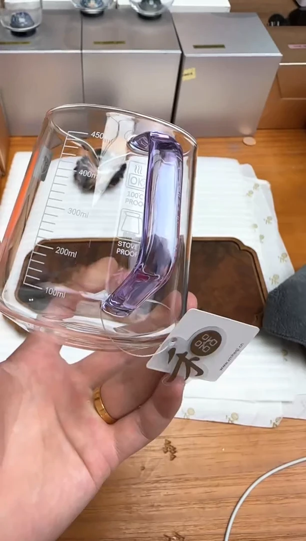 禾器粉金标承轩茶海浅紫+茶巾