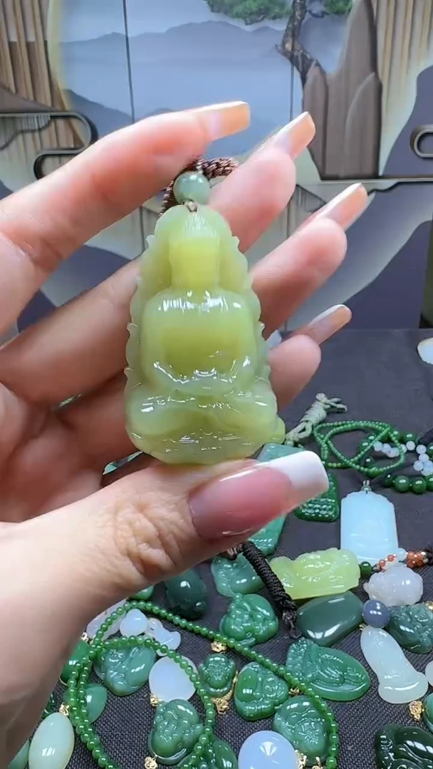 和田玉未镶嵌挂件1