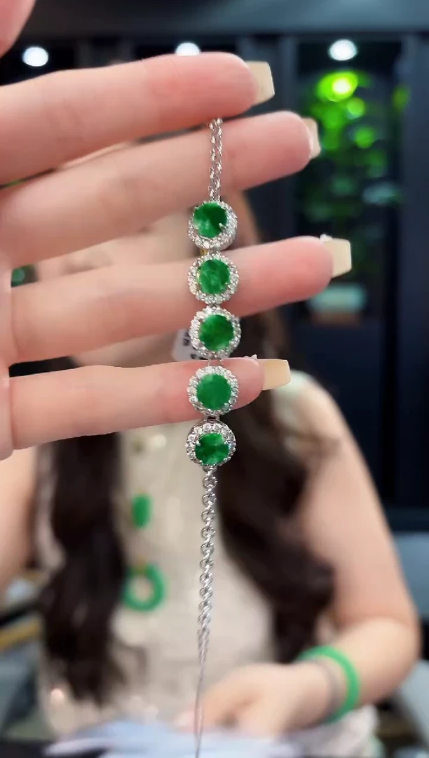 未镶嵌手链翡翠一**生 缅料A货/支持复检/一件