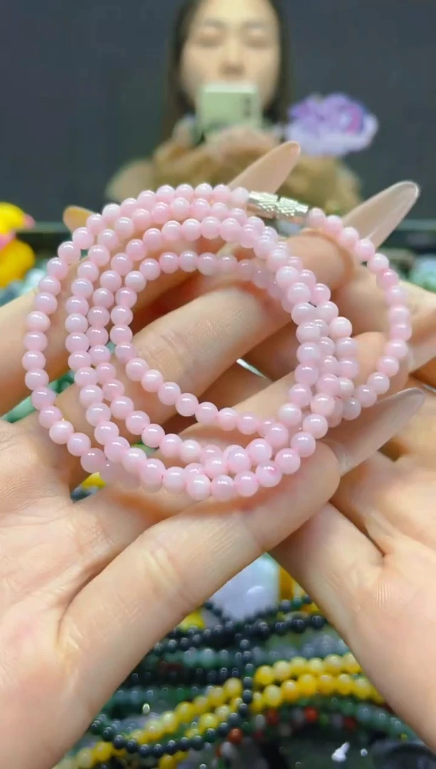 翡翠未镶嵌颈饰4MM/S/翡翠A货，一件也是批发价