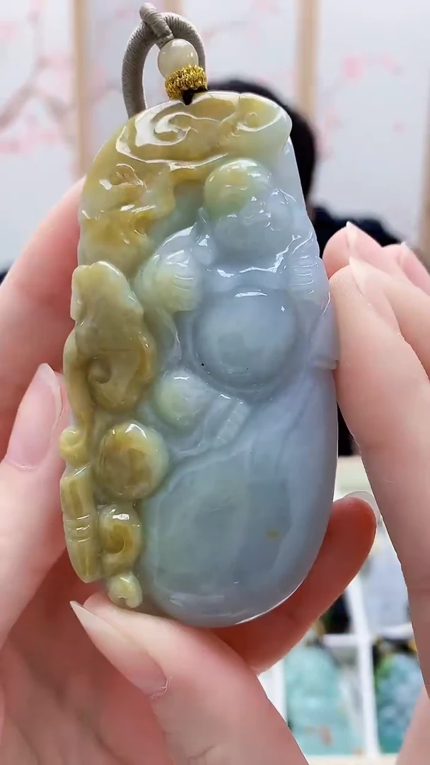 未镶嵌定制翡翠5060ry-毛货挂件63