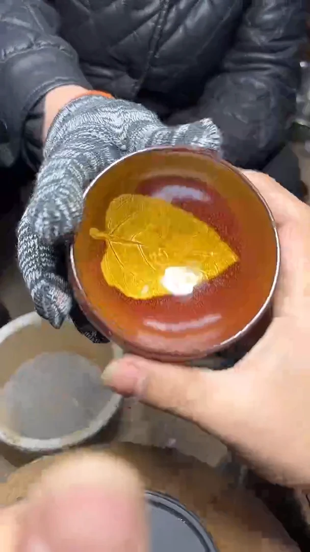 【闪购商品】茶盏名家余小红暨培旺建盏（带证书礼盒）24