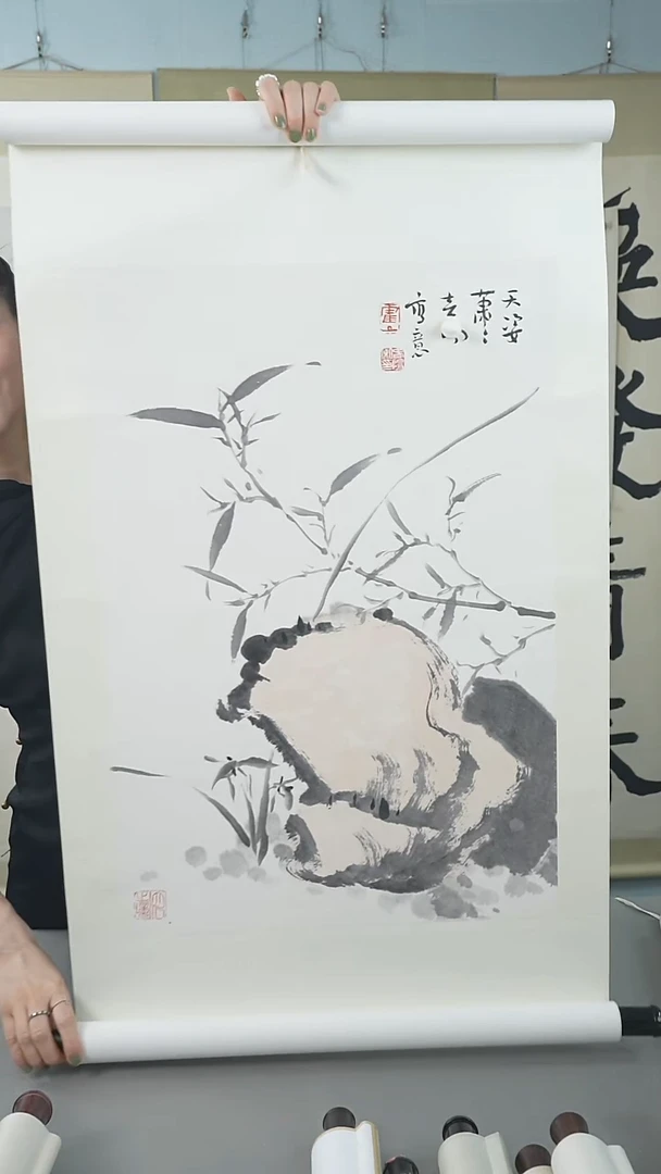 书法用****9霍老师兰花作品