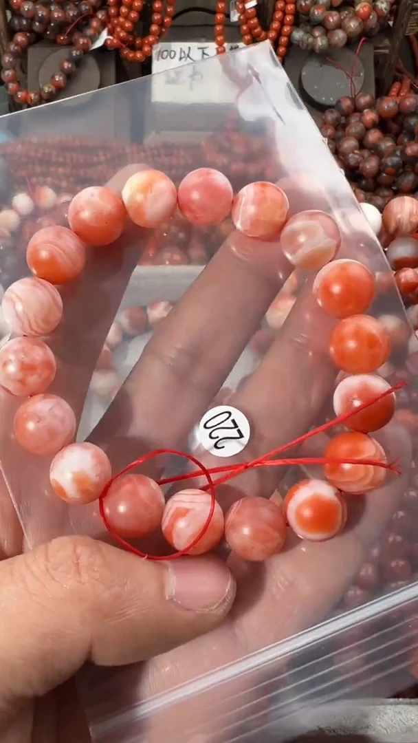 南红玛瑙手串未镶嵌11