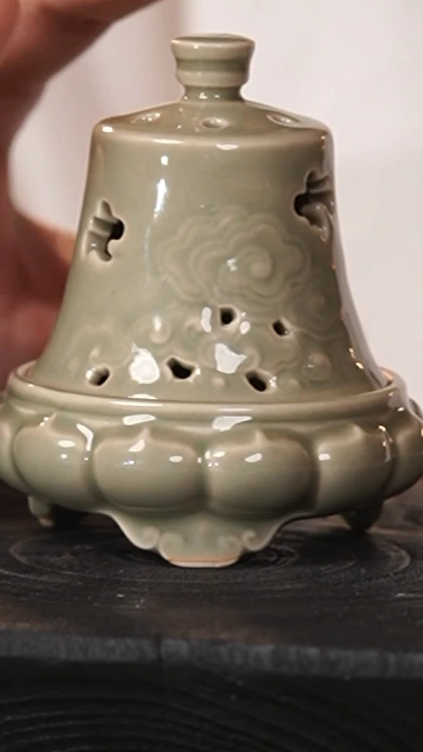 王印老师越窑青瓷小香炉福利款3