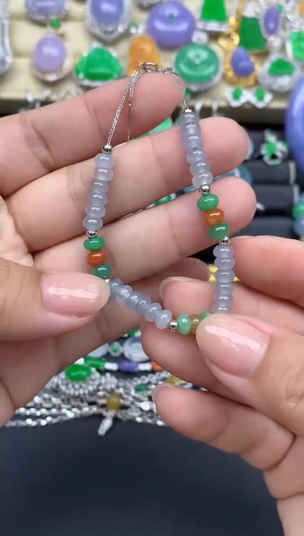 未镶嵌手链翡翠85-春日珠宝