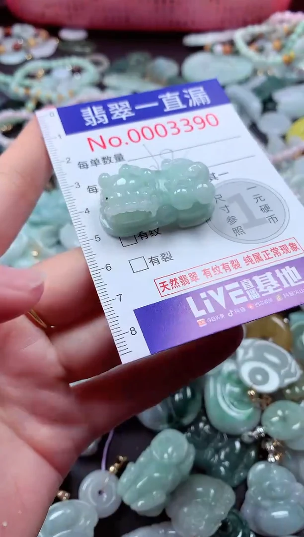翡翠未镶嵌吊坠(不含链)3390