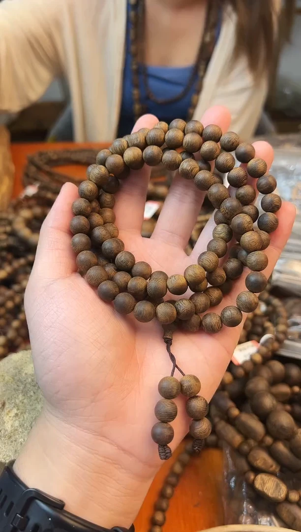 手串沉香奇楠沉水多圈圆珠卡9-54克发一条 收藏级