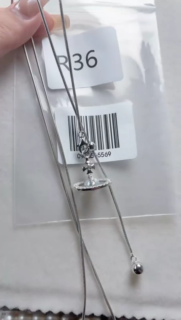 银S925镶嵌套链海水珍珠R36