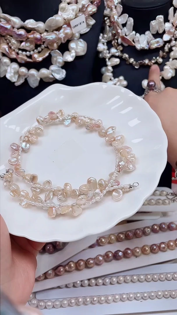 未镶嵌项链淡水珍珠【纯恬饰品】