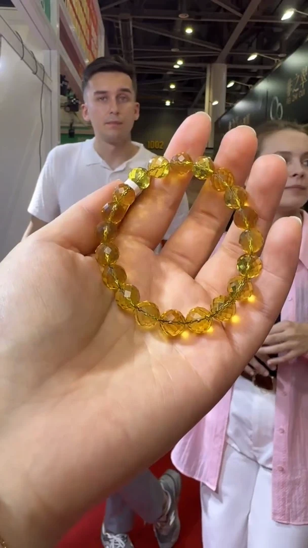 未镶嵌琥珀手链杭州珠宝展假一罚十